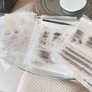 20ct  ASSORTED USED POLY SHIRT BAGS